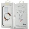 Guess GUHMP15LHFWFCT iPhone 15 Pro 6.1 transparent hardcase IML Flowers Wreatch MagSafe